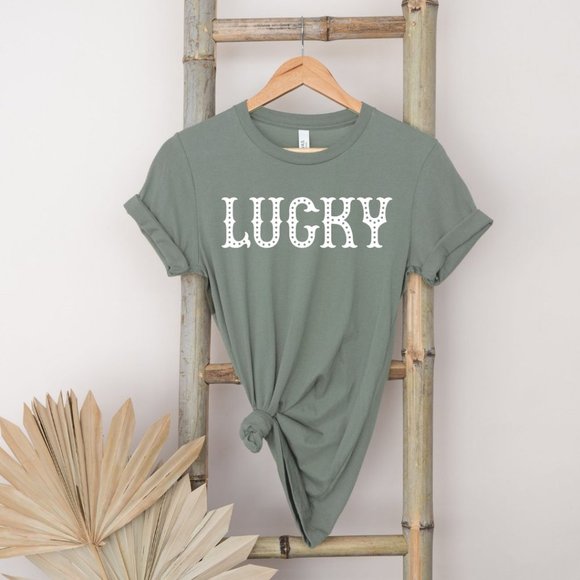 Tops - St. Patrick's Day Lucky Shirt short sleeve tee